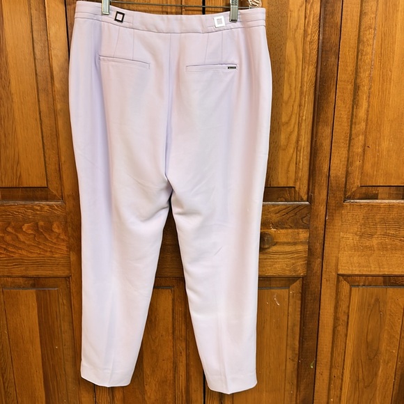 White House Black Market Tapered Ankle Pastel Purple Dress Trouser 8R EUC - Picture 5 of 9